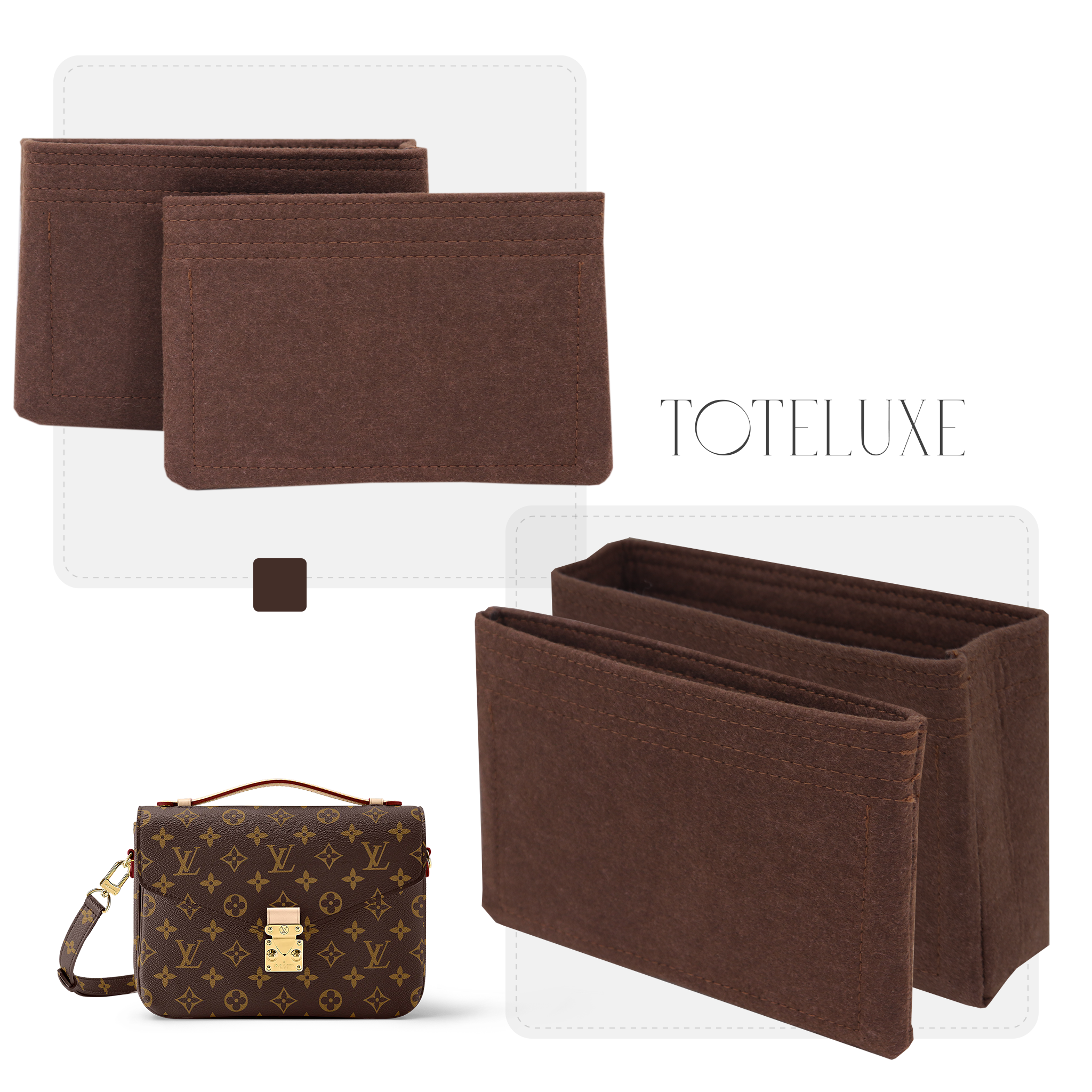 Pochette metis bag insert sale