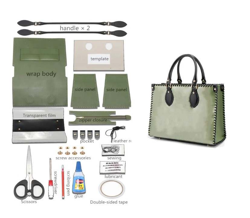 Toteluxe - DIY Large Leather Tote Bag Kit - Create your own tote bag