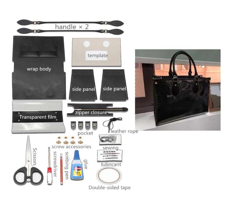 Toteluxe - DIY Large Leather Tote Bag Kit - Create your own tote bag